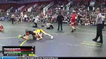 85 lbs Semis & 1st Wrestleback (8 Team) - Franklin Banister, Jackson Northwest vs Bronson Shinkonis, South Lyon Matcats
