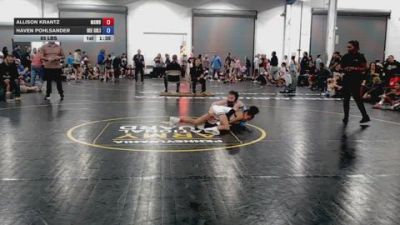 85 lbs Quarterfinal - Allison Krantz, MGW Savage Sisters - GK12E vs Haven Pohlsander, Okie Girls - GK12E