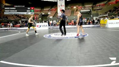 Schoolboys - 120 lbs Quarters - JUSTIN OSBURNE vs Colton Magana, Redwood Wrestling Club