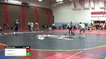 285 lbs Quarterfinal - Mike Misita, Ohio State - Unatt vs Keegan Nugent, Michigan - Unatt