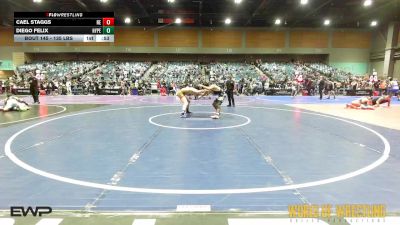 135 lbs Consi Of 8 #2 - Cael Staggs, Nevada Elite vs Diego Felix, Hyperbolic