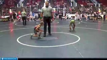 56 lbs Round 3 (6 Team) - Zeke Holmes, MI Pitbulls vs Quinton Franklin, ARES Red