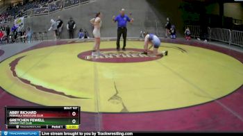 122 lbs Semifinal - Abby Richard, Peninsula Wrestling Club vs Gretchen Fewell, Cowboy Mat Club