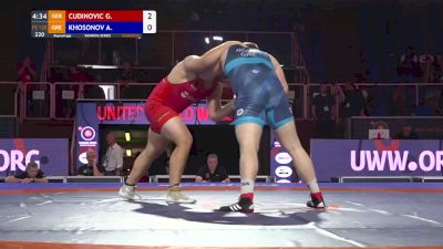 125 kg Semifinal - Gennadij Cudinovic, GER vs Azamat Khosonov, GRE