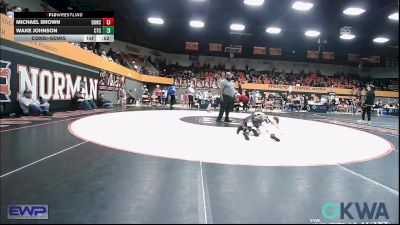 58 lbs Consolation - Michael Brown, Duncan Demon Wrestling vs Wake Johnson, Comanche Takedown Club