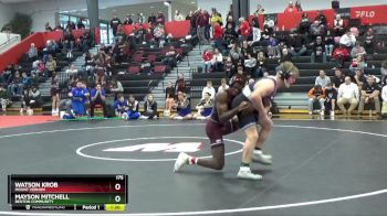 175 lbs Champ. Round 1 - Watson Krob, Mount Vernon vs Mayson Mitchell, Benton Community