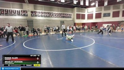 52 lbs Semifinal - Range Allen, Wasatch vs Bradley Jackson, Team Prestige