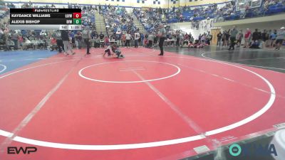 115 lbs Rr Rnd 1 - Kaydance Williams, Locust Grove Youth Wrestling vs Alexis Bishop, Bristow Elementary Wrestling Club