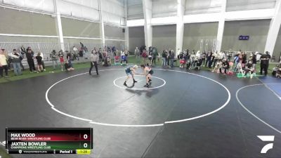 105 lbs Champ. Round 2 - Max Wood, Bear River Wrestling Club vs Jaxten Bowler, Champions Wrestling Club