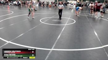 132 lbs Champ. Round 1 - Evan Decker, Elkhorn Valley Wrestling Club vs Andrew Krutzsch, Grandview Wolves