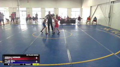 87 lbs Placement Matches (8 Team) - Joshua Werner, Virginia vs Tyler Bell, Missouri