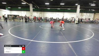 100 lbs Round Of 16 - Jamison Forrest, PA vs Jett Kline, OK