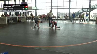 74 lbs 3rd Place Match - Beau Coons, Anamosa Wrestling Club vs Cael Collins, DC Elite