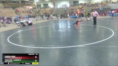 50 lbs Cons. Round 2 - Timothy Laverty, Iron Knights vs Jaxon King, Cookeville Wrestling Club