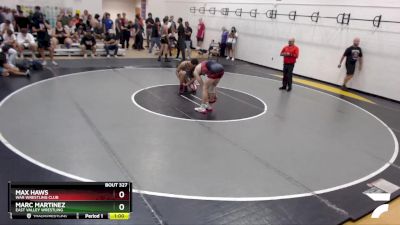 157 lbs Cons. Round 4 - Max Haws, WAR Wrestling Club vs Marc Martinez, East Valley Wrestling