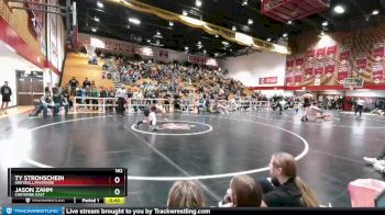182 lbs Cons. Round 4 - Jason Zahm, Cheyenne East vs Ty Strohschein, Greybull/Riverside