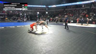 150 lbs Round Of 64 - Kenneth Gonzales, Central (CS) vs Matthew Luna, Saint Francis (CC)