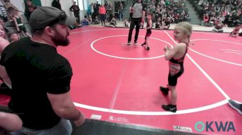 49 lbs Quarterfinal - Timmy McCall, Fort Gibson Youth Wrestling vs Ruby Johnson, Sallisaw Takedown Club