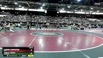 132 lbs Cons. Round 4 - Jasmin Carpenter, Buhl vs Mireya Serna, Chiawana