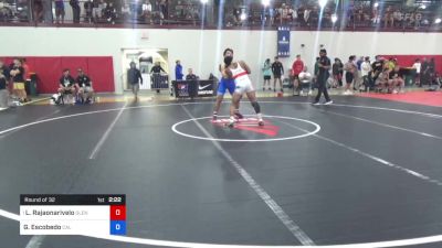 77 kg Round Of 32 - Loranzo Rajaonarivelo, Glenville State vs Guillermo Escobedo, Cal State University Bakersfield