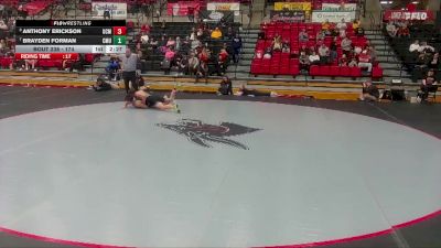 174 lbs Cons. Round 4 - Brayden Forman, Central Methodist vs Anthony Erickson, University Of Central Missouri