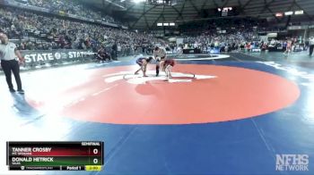 3A 106 lbs Semifinal - Donald Hetrick, Silas vs Tanner Crosby, Mt. Spokane