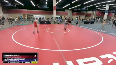 92 lbs Quarterfinal - Brayden Turdo, Texas Elite Wrestling Club vs Alejandro Mascorro, NB Elite Wrestling Club