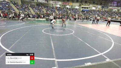 120 lbs Round Of 32 - Liam Sanchez, Bennett Wrestling Club vs Santino Garcia Sanchez, Miners