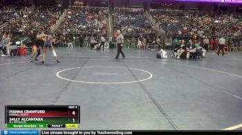 132 lbs Quarterfinal - Iyanna Crawford, Purnell Swett vs Sally Alcantara, R.J. Reynolds