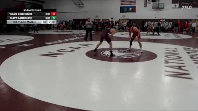 149 lbs 1st Place Match - Matt Randolph, Augsburg vs Cade Siebrecht, Central