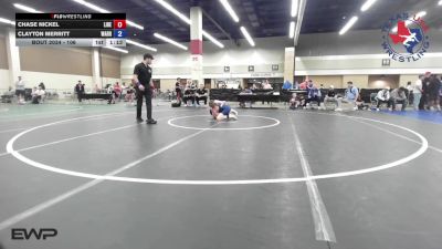 106 lbs Consi Of 4 - Chase Nickel, Liberty Warriors Wrestling Club vs Clayton Merritt, Warrior Trained Wrestling