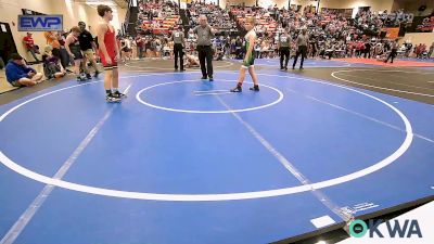 130 lbs Semifinal - Jace Gates, Gore Pirates Youth Wrestling vs Liam Jones, Labette County Wrestling