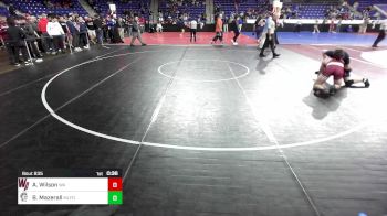 175 lbs Consi Of 32 #1 - Alex Wilson, Westford Academy vs Brendan Mazerall, Milford NH