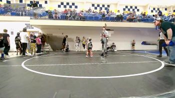 40 lbs Quarterfinal - Maculey Andrews, Hilldale Youth Wrestling Club vs Rom Roybal, Pryor Tigers