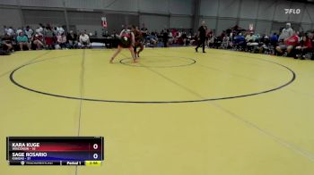 155 lbs Placement Matches (8 Team) - Kara Kuge, Wisconsin vs Sage Rosario, Kansas