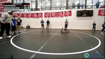 46 lbs Semifinal - Harlow Bevins, Rough Riders vs Jameyah-Rose Lewis, Midwest City Bombers Youth Wrestling Club
