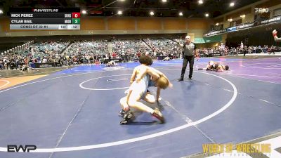108 lbs Consi Of 32 #1 - Nick Perez, South Bakersfield High School vs Cylar Bail, Middleton Wrestling Club