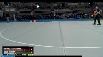 84 lbs Quarterfinals (8 Team) - Cole Berhow, Brainerd/Pillager vs Colsen Rauenhorst, Maple River/United South Central