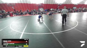 126 lbs Quarterfinal - Hunter Sarver, Wisconsin vs Ridge Cote, Montana