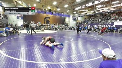 138 lbs Cons. Round 3 - Kasiyah Tatsey, Browning, vs Kolbe Cronk, Columbia Falls