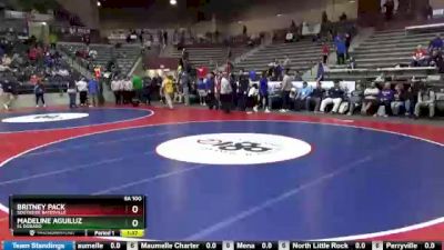 5A 100 lbs Quarterfinal - Britney Pack, Southside Batesville vs Madeline Aguiluz, El Dorado