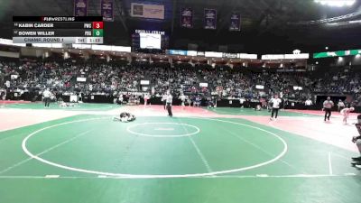 120 lbs Champ. Round 1 - Bowen Willer, PBG1 vs Kabin Carder, PWCA