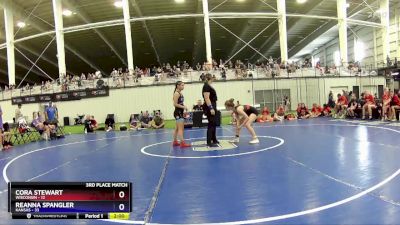 102 lbs Placement Matches (8 Team) - Cora Stewart, Wisconsin vs Reanna Spangler, Kansas