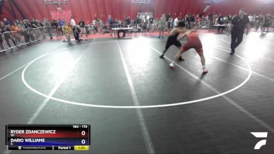 170 lbs Champ. Round 1 - Ryder Zdanczewicz, WI vs Dario Williams, IL
