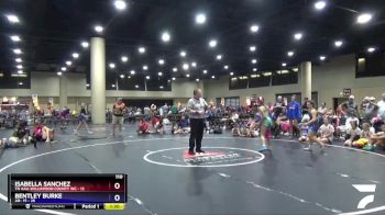 110 lbs Round 4 (6 Team) - Isabella Sanchez, TN AAU-Williamson County WC vs Bentley Burke, AR- 15
