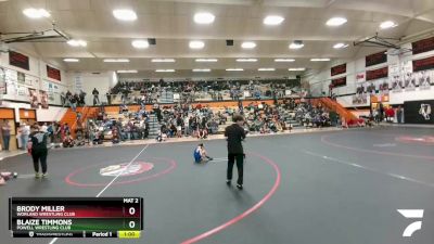 70 lbs Semifinal - Brody Miller, Worland Wrestling Club vs Blaize Timmons, Powell Wrestling Club