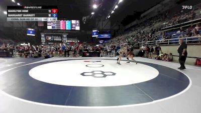 110 lbs Cons. Sub-rd Of 32 - Madilynn Hine, TX vs Margaret Barrett, WI