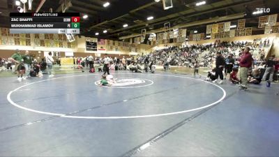 58 lbs Cons. Semi - Zac Shaffi, So Cal Hammers Wrestling vs Mukhammad Islamov, Poway Elite