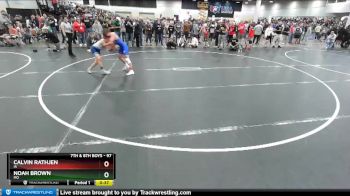 97 lbs Champ. Round 2 - Noah Brown, MO vs Calvin Rathjen, IA