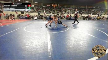 80 lbs Consi Of 4 - Weston Giddens, Team Worx Wrestling Club vs Hikory Marsh, SPG